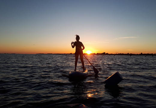 sunset sup tour op Tholen of in West Brabant